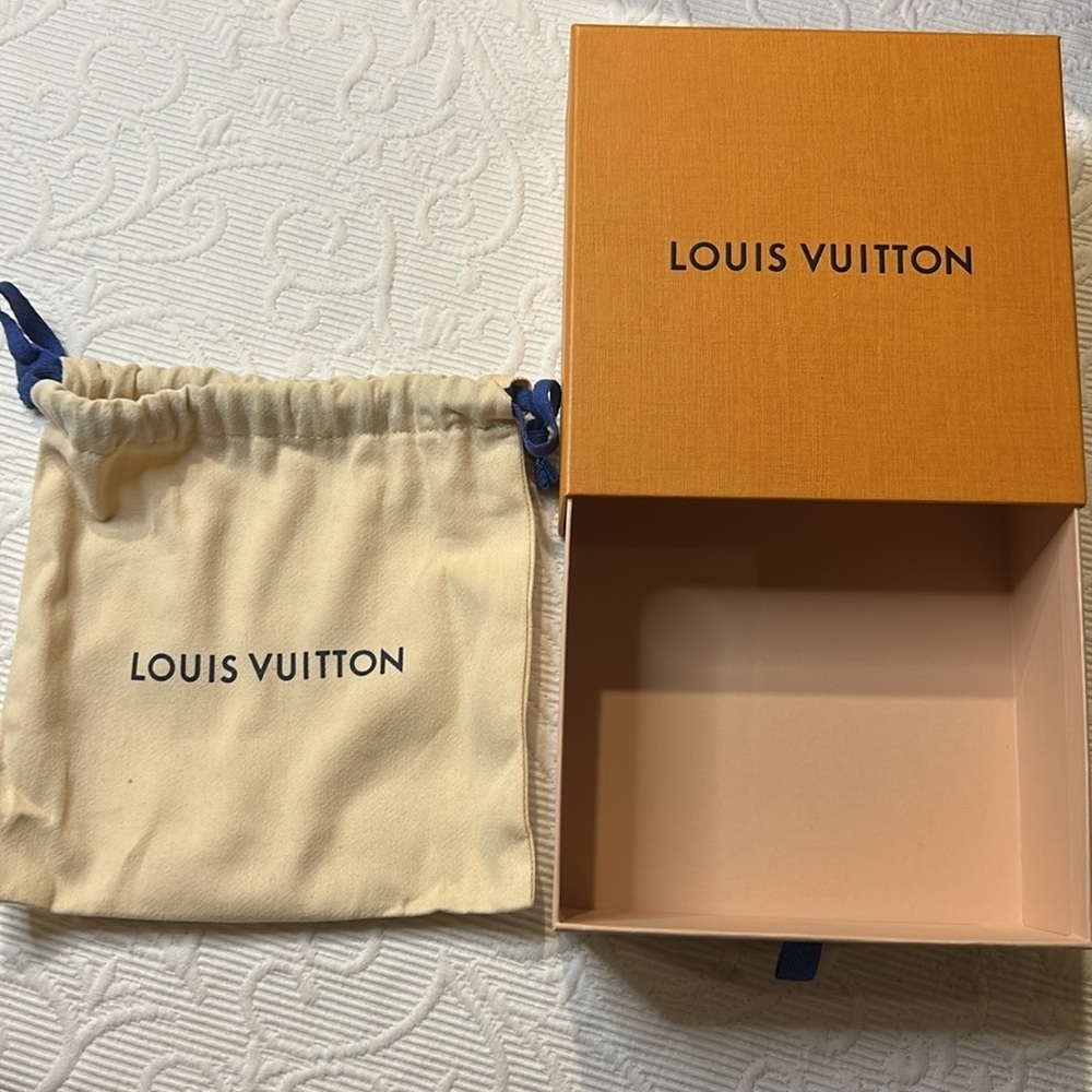 Louis Vuitton Orange Box Set with Blue Ribbon - Picture 4 of 11